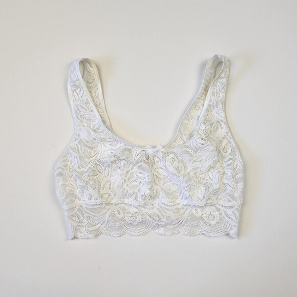 Calida Switzerland Sheer Unlined Floral Lace Bralette XS - Picture 1 of 8